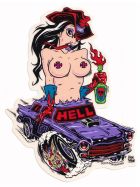 Aufkleber Hell Girl Posterpop