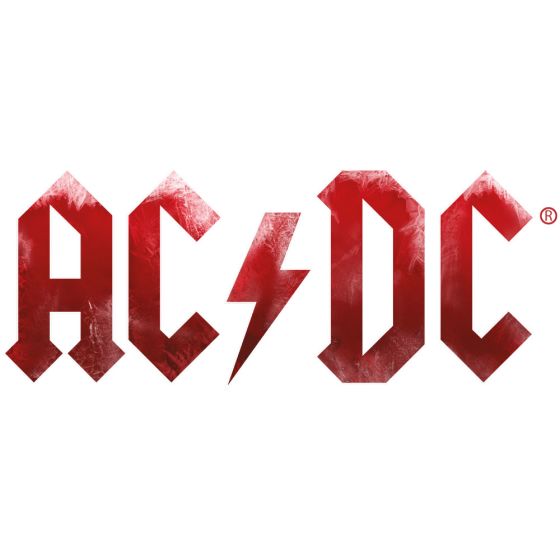 AC/DC Logo Aufkleber red flame 50 cm breit