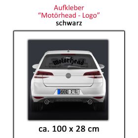 Aufkleber Motörhead Logo schwarz 100x28 cm
