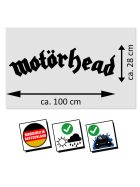 Aufkleber Motörhead Logo schwarz 100x28 cm