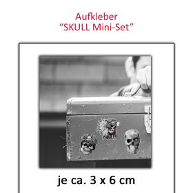 Mini Aufkleber-Set Schädel/Skulls