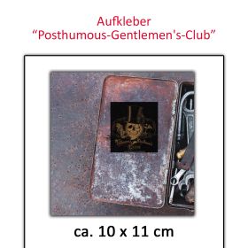 Aufkleber Skull Posthumous Gentlemen Club