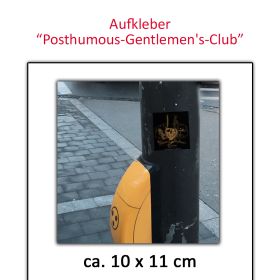 Aufkleber Skull Posthumous Gentlemen Club