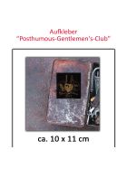 Aufkleber Skull Posthumous Gentlemen Club