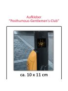 Aufkleber Skull Posthumous Gentlemen Club