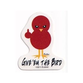 Aufkleber Give`em The Bird