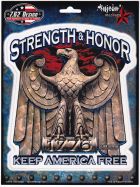 Aufkleber Strength & Honor