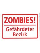 Aufkleber Zombies Gefährdeter Bezirk