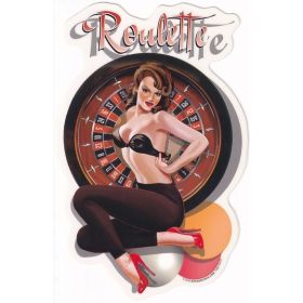 Aufkleber Roulette Girl