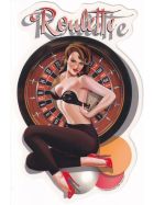 Aufkleber Roulette Girl