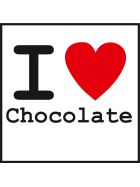 Aufkleber I Love Chocolate