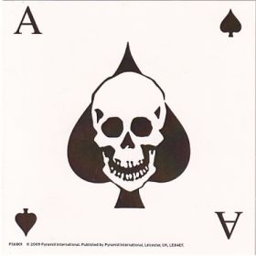 Aufkleber Alchemy Ace of Spades Square