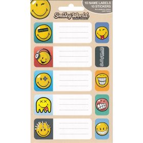 Sticker-Set Name Labels Smiley World