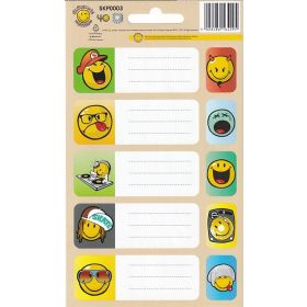 Sticker-Set Name Labels Smiley World