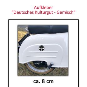 Moped Aufkleber Deutsches Kulturgut Gemisch
