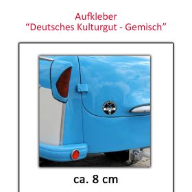 Moped Aufkleber Deutsches Kulturgut Gemisch