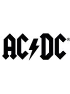 AC/DC Logo Aufkleber schwarz 50 cm