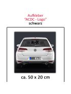 AC/DC Logo Aufkleber schwarz 50 cm