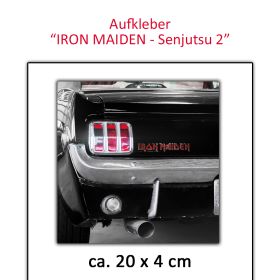 Iron Maiden Aufkleber Senjutsu Logo freistehend 50 cm