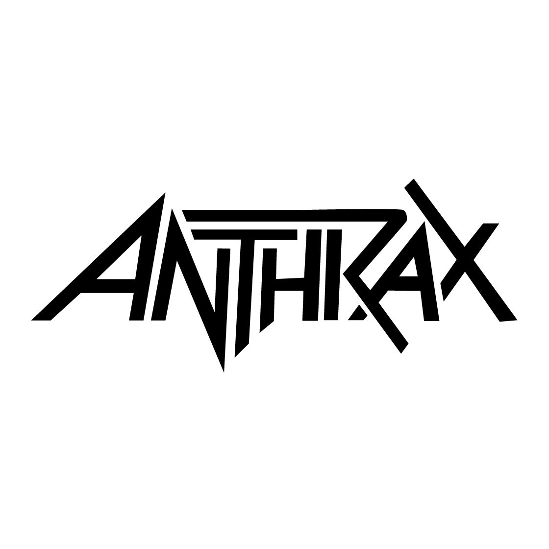 Anthrax Logo-Aufkleber schwarz