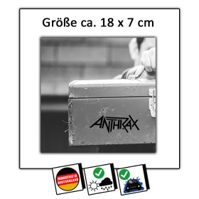 Anthrax Logo Aufkleber schwarz