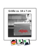 Anthrax Logo Aufkleber rot