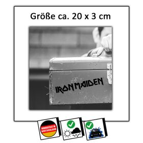 Iron Maiden Logo Aufkleber geplottet schwarz