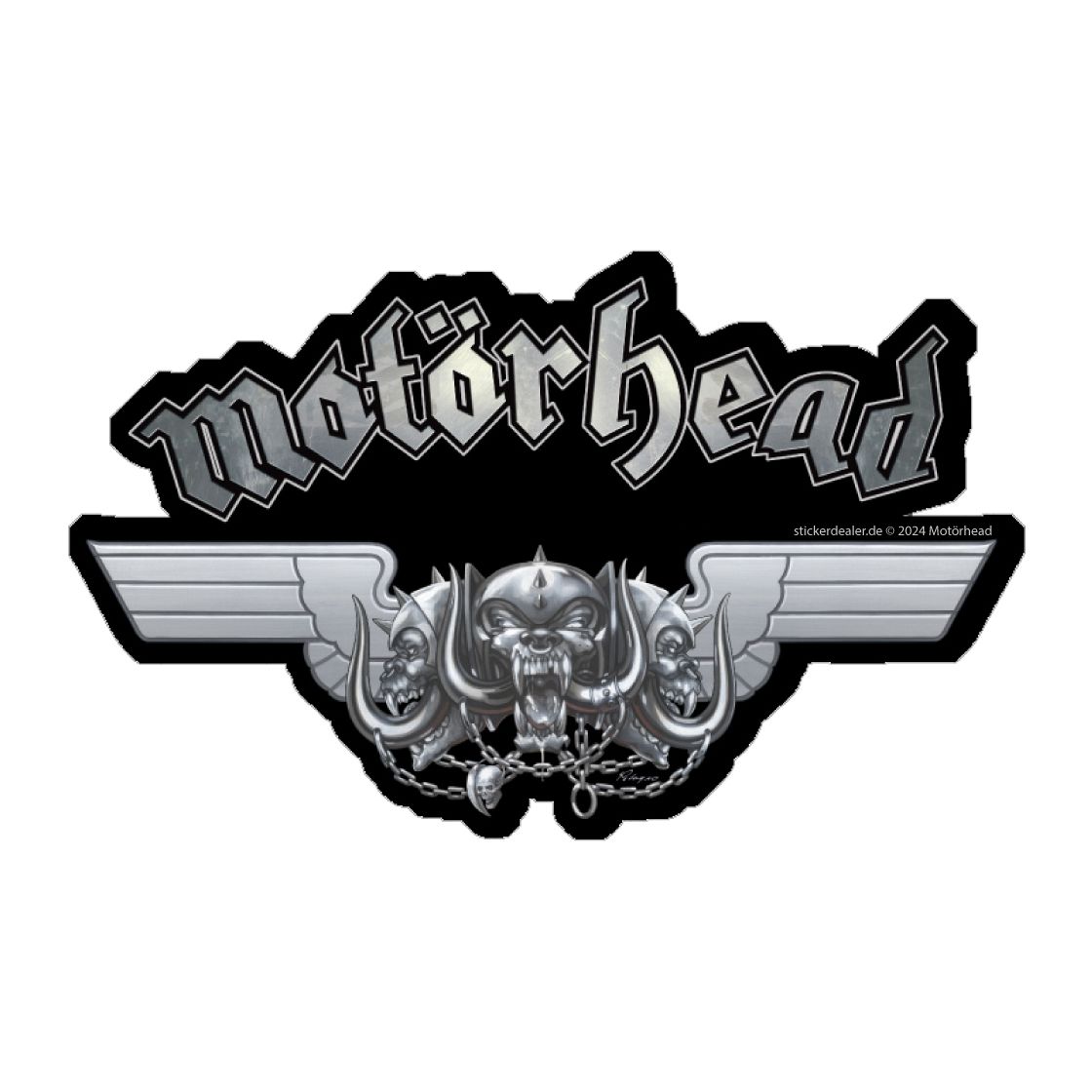 Motörhead Aufkleber 3 Winged Skulls