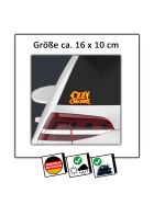 Aufkleber Ozzy Osbourne Logo yellow-red