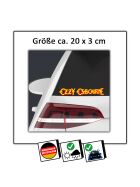 Logo Aufkleber Ozzy Osbourne yellow-red
