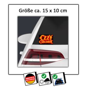 Aufkleber Ozzy Osbourne Logo bloody-black