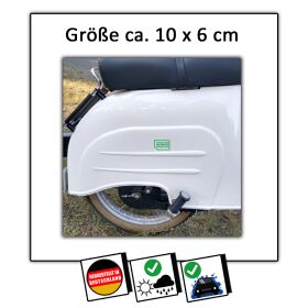 Aufkleber Finger weg grün