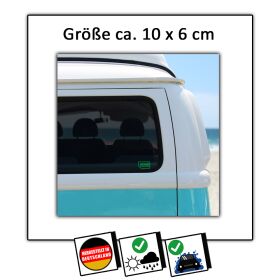 Aufkleber Finger weg grün