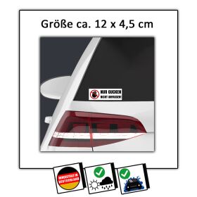 Aufkleber Nur gucken nicht anfassen