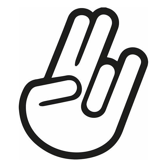 Shocker Hand Auto Aufkleber