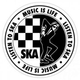 Ska Aufkleber Music is Life Listen To Ska