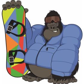 Snowboarder Aufkleber