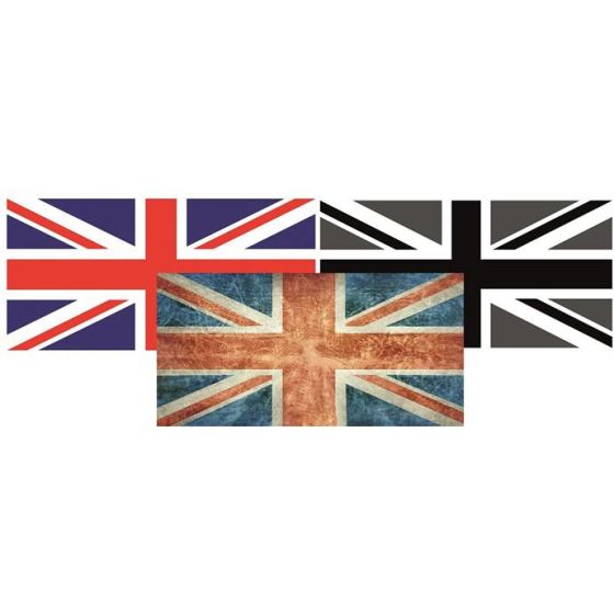 Union Jack Aufkleberset bestehend aus 3 verschiedenen Motiven