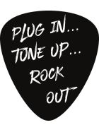 Aufkleber/Sticker Plektrum Plug In, Tune Up, Rock Out