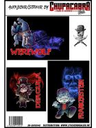 Fun Aufkleber Horror-Comics