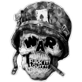 Against War Skull Aufkleber