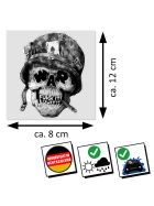 Against War Skull Aufkleber
