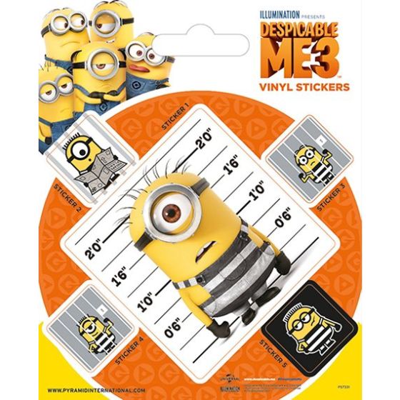Minions 3 Aufkleber-Set