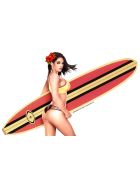 Surfer Pinupgirl Aufkleber
