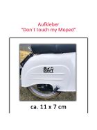 Dont Touch My Moped Aufkleber schwarz