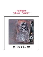 Aviator Skull Aufkleber