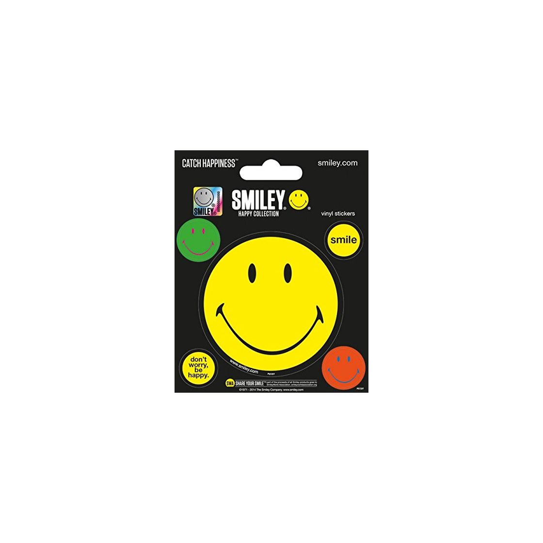 Smiley Aufkleber 2- 60 cm große Mengen besonders preiswert ES-SMI-10800