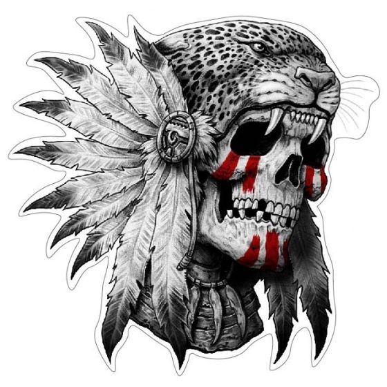 aufkleber-native-skull-mit-jaguar 