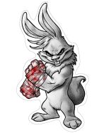 MMA Bunny Aufkleber