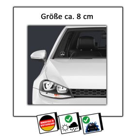 Feinstaub statt Ökostrom Aufkleber schwarze Diesel Umweltplakette
